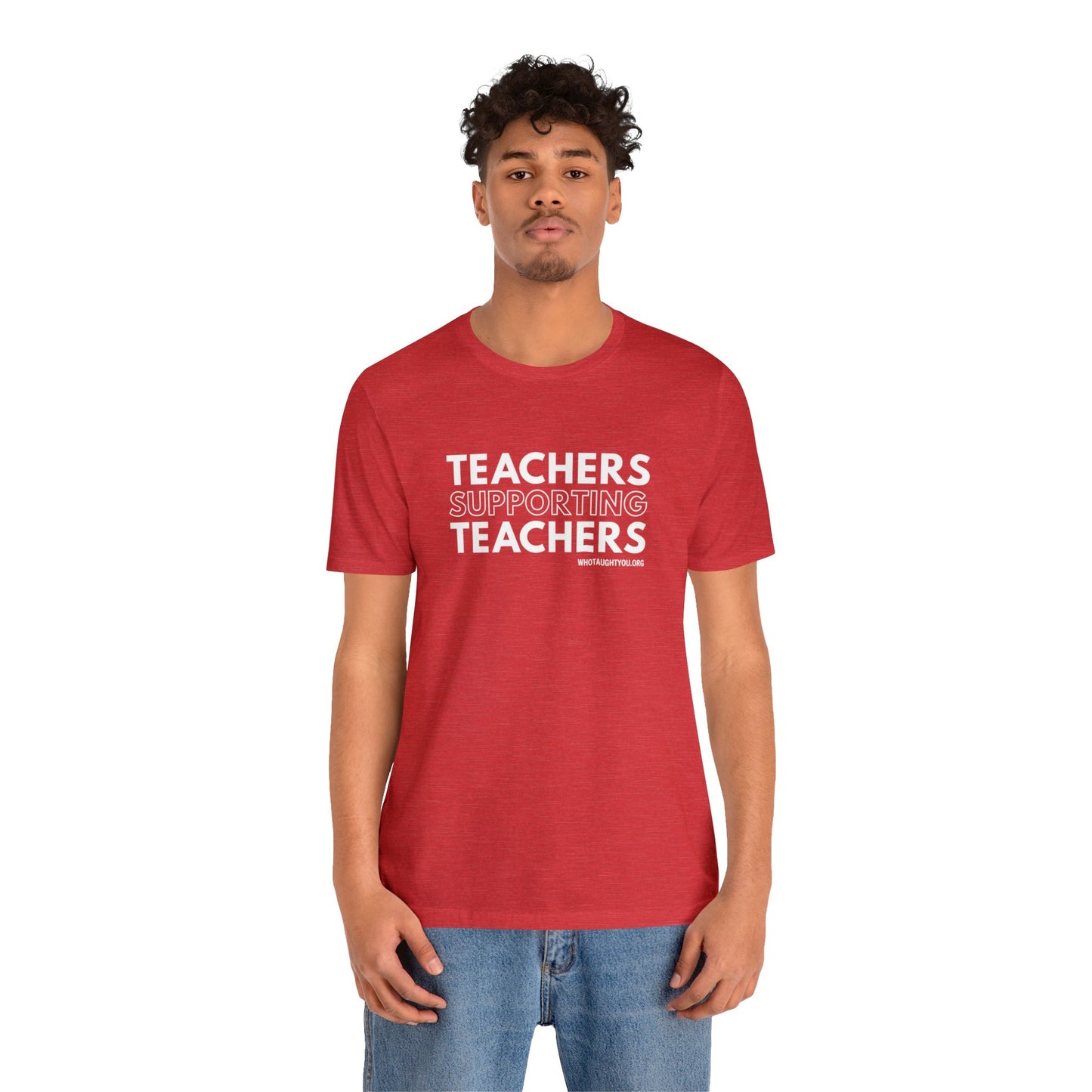 TEACHERS SUPPORTING TEACHERS Tri-blend T-shirt