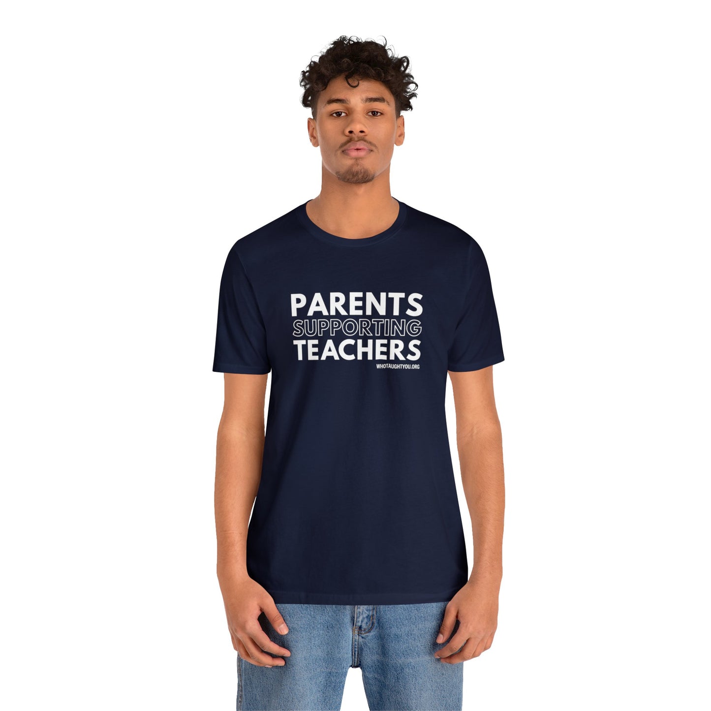 PARENTS SUPPORTING TEACHERS Tri-blend T-shirt